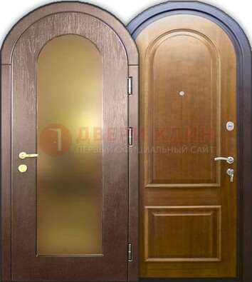 Металлическая арочная дверь ДА-12 в банк в Новосибирске