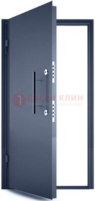 Черная металлическая бронированная дверь ДБ-1 в Новосибирске