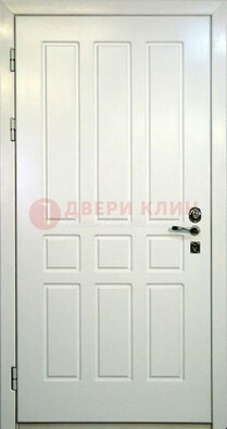 Белая стальная дверь с МДФ ДМ-36 в Новосибирске