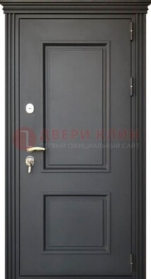 Чёрная дверь с МДФ ДМ-520 в Новосибирске