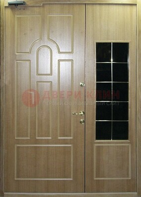 Входная дверь Дверь со вставками из черного стекла ДПР-42 в Балашихе
