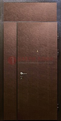 Тамбурная дверь с верхней фрамугой с винилискожей ДТМ-7 в Уфе