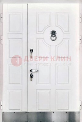 Белая входная дверь с виноритом ДВТ-246 в Новосибирске