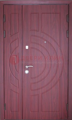 Красная железная дверь с виноритом ДВТ-3 в Новосибирске