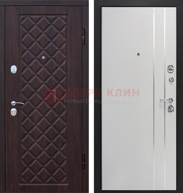 Железная входная дверь с виноритом и МДФ с молдингами ДВТ-87 в Новосибирске